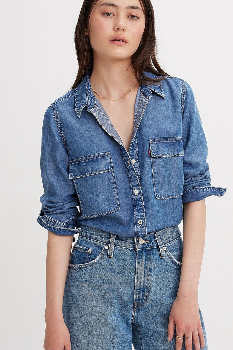 Levis Риза Doreen Utility с пришит джоб - Тъмносин - Pepit.bg