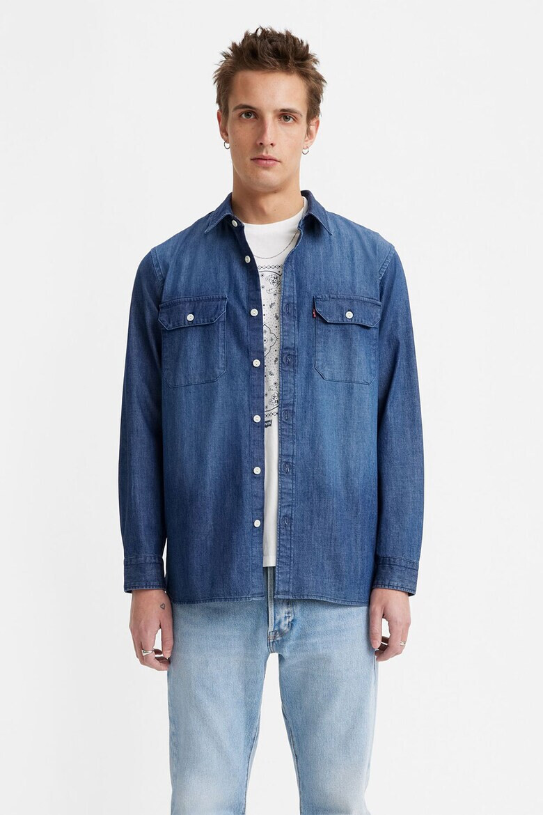 Levis Риза от деним с джобове с капаче - Pepit.bg