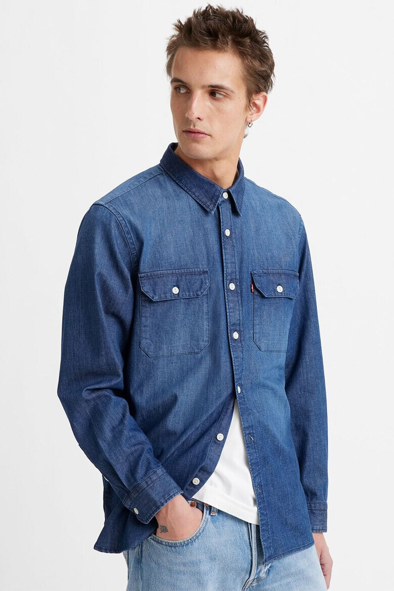 Levis Риза от деним с джобове с капаче - Pepit.bg