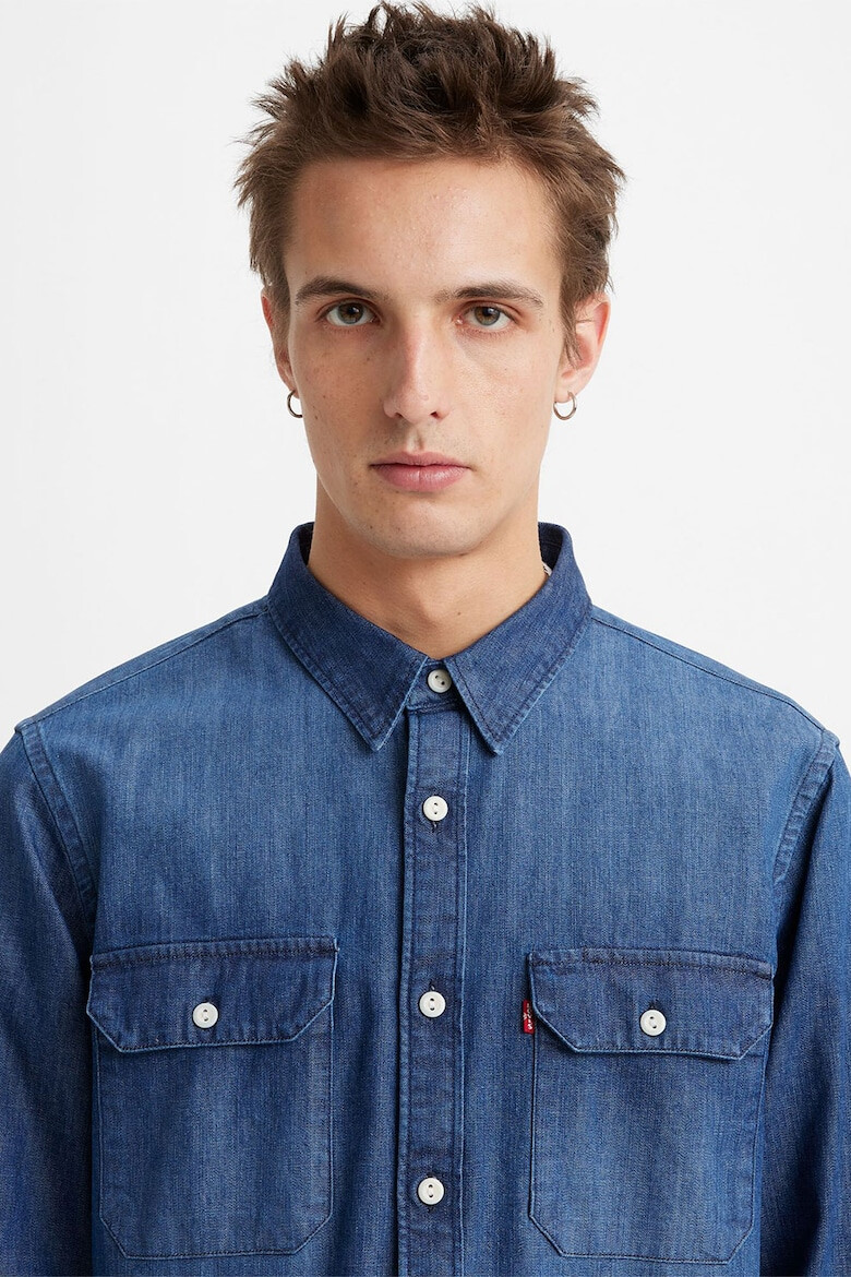 Levis Риза от деним с джобове с капаче - Pepit.bg