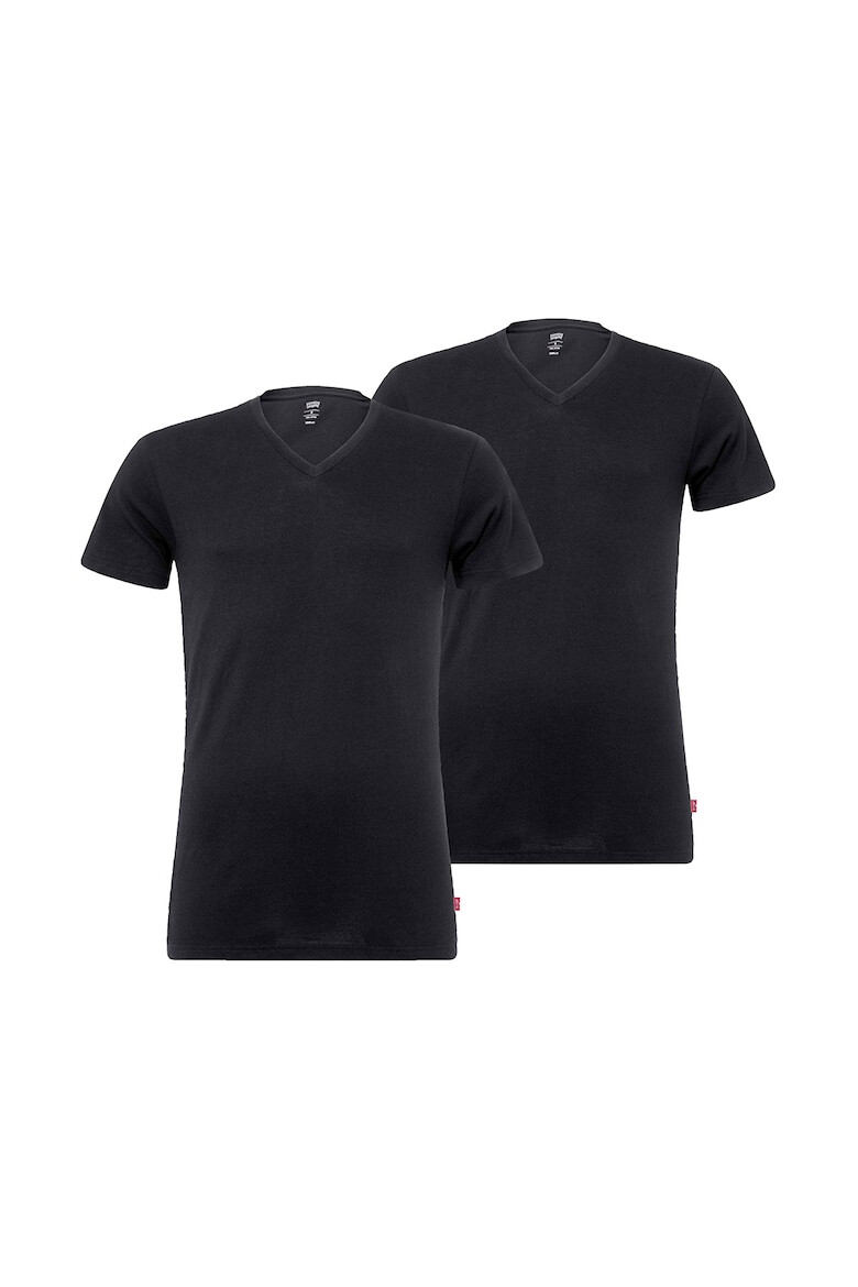 Levis Шпиц тениски - 4 броя - Бял/Черен - Pepit.bg