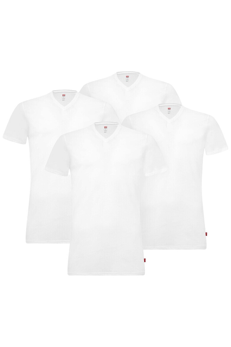 Levis Шпиц тениски - 4 броя - Бял - Pepit.bg