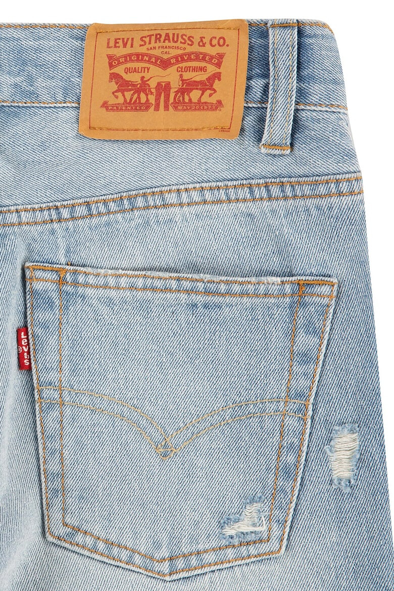 Levis Слим къси дънки със захабен ефект - Pepit.bg