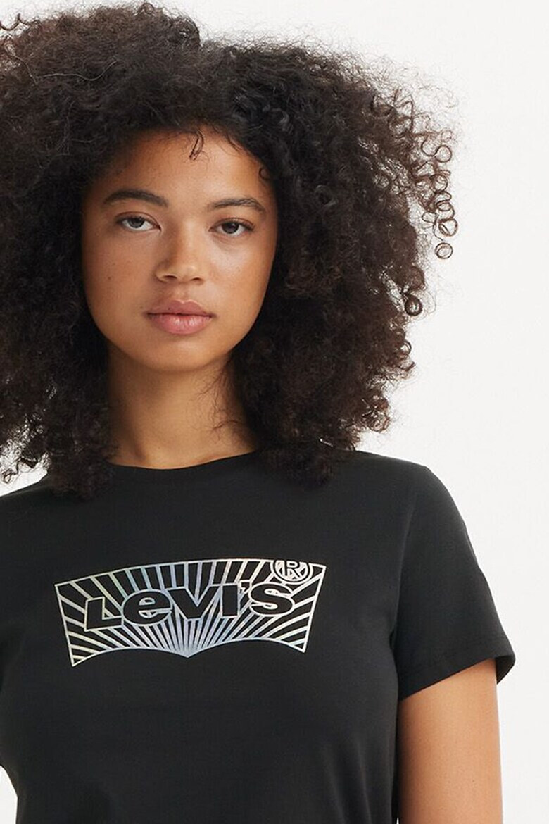 Levi's Слим памучна тениска с лого - Pepit.bg