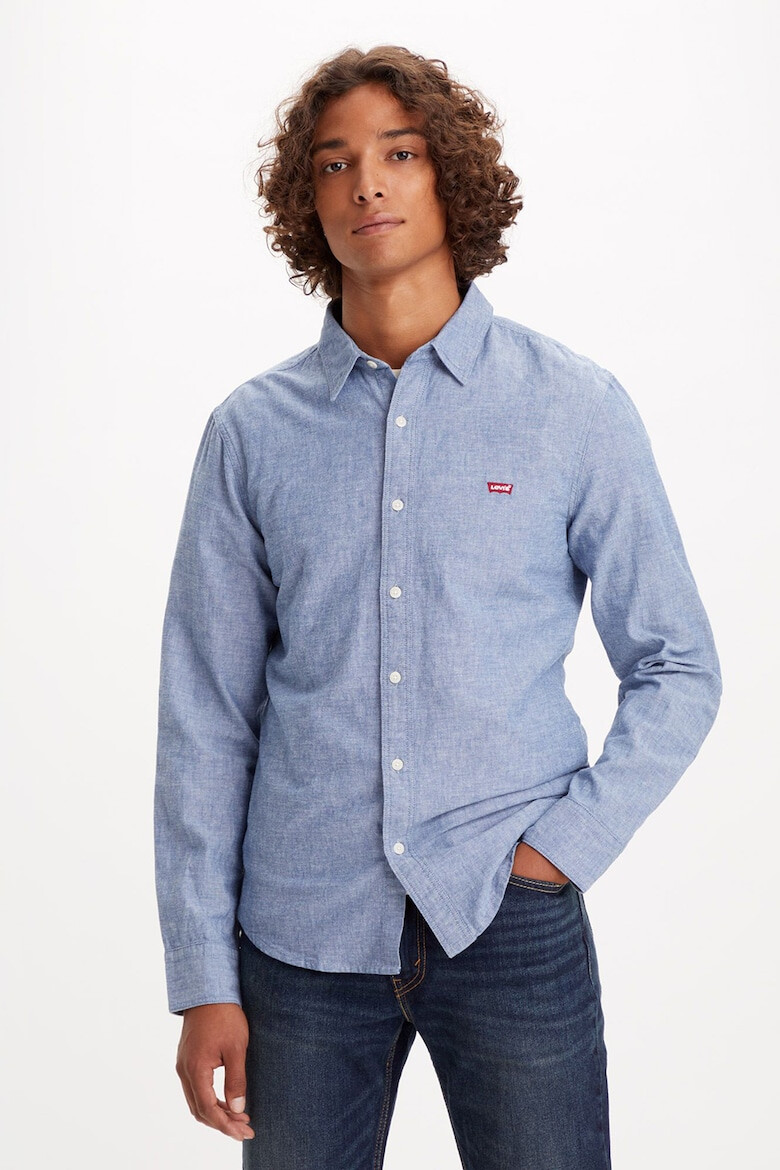 Levis Слим риза - Син меланж - Pepit.bg