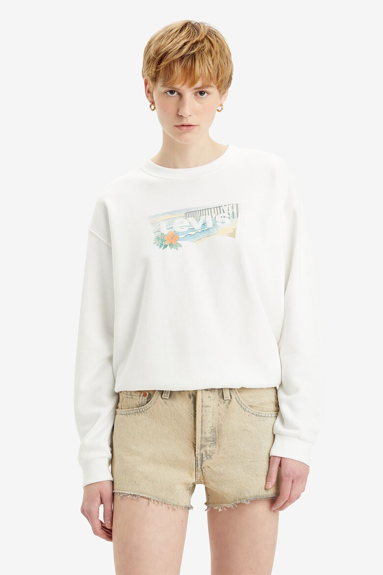 Levis Суитшърт Everyday с овално деколте - Pepit.bg