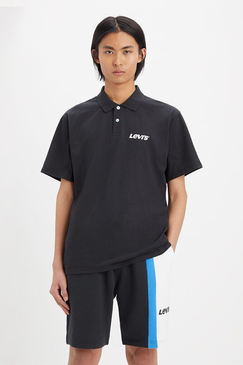 Levis Свободна тениска с яка и лого - Pepit.bg