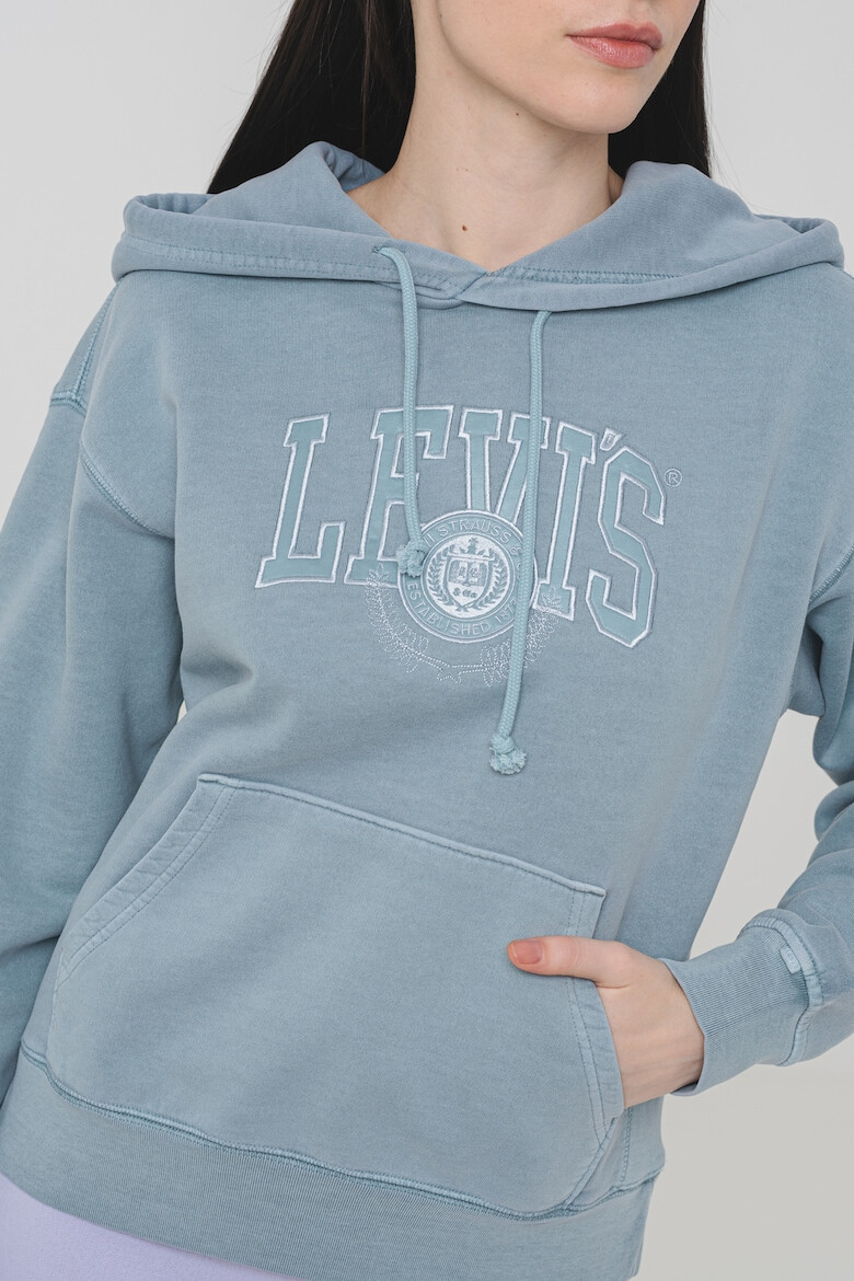 Levis Свободно памучно худи с джоб кенгуру - Pepit.bg