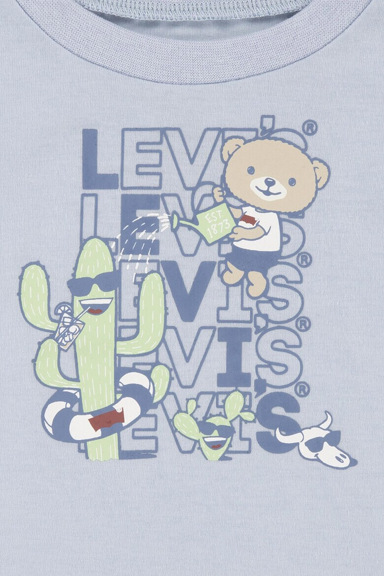 Levis Тениска с лого и къси дънки - Pepit.bg