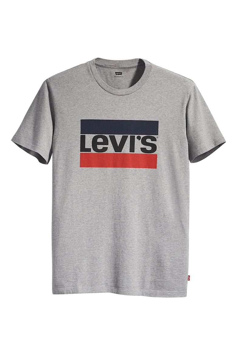 Levis Тениска с лого и овално деколте - Pepit.bg