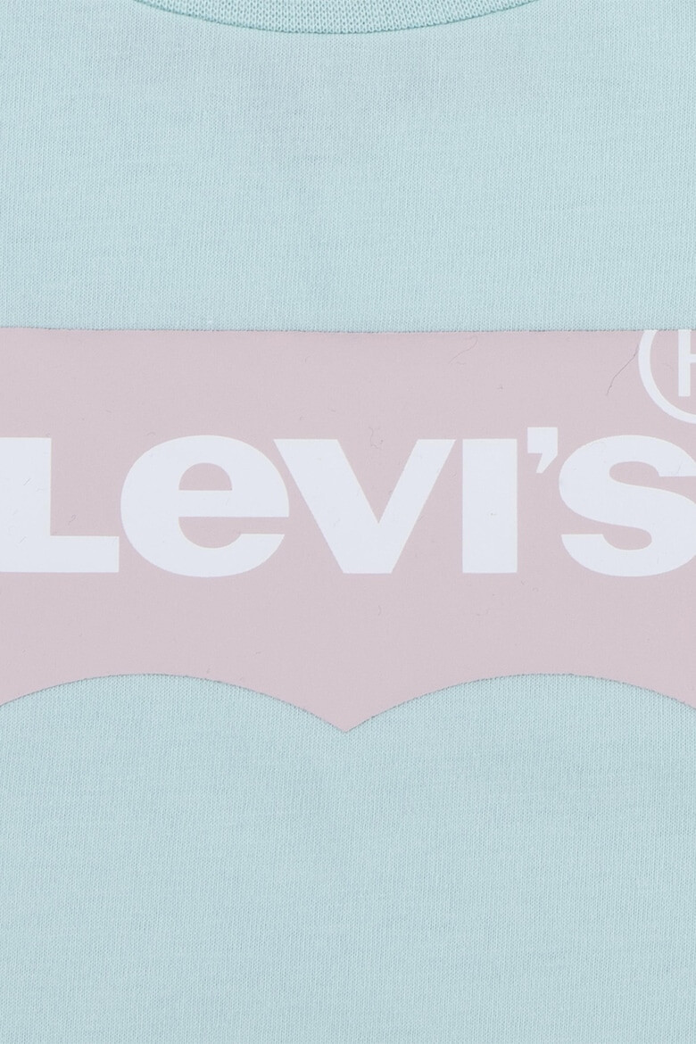 Levis Тениска с лого и овално деколте - Pepit.bg