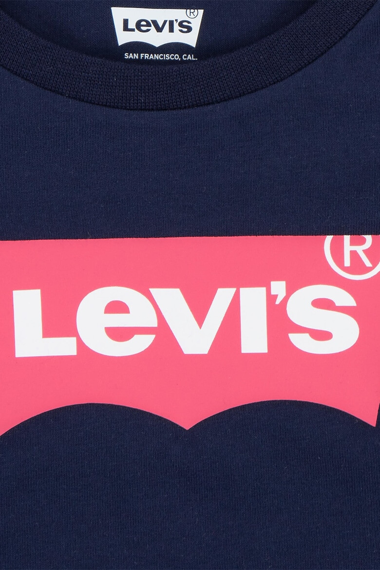 Levis Тениска с лого и овално деколте - Pepit.bg