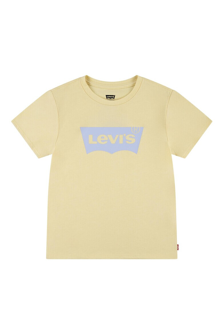 Levis Тениска с лого и овално деколте - Pepit.bg
