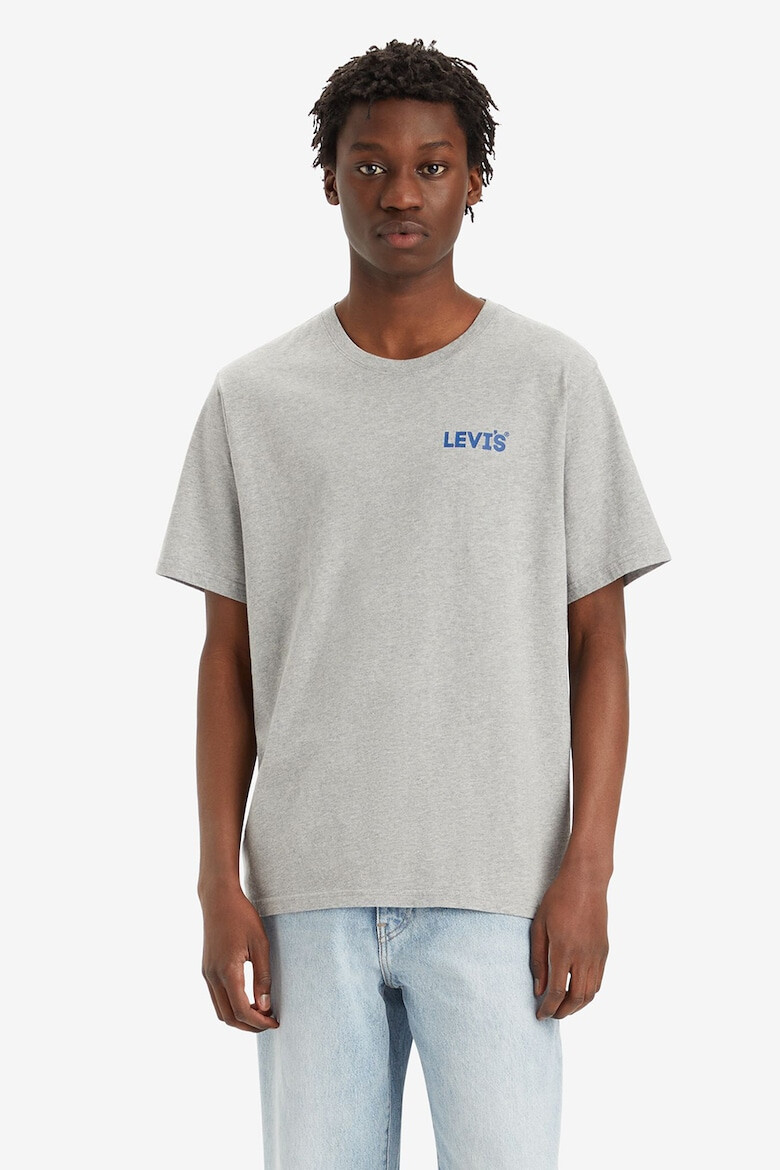 Levis Тениска с лого и овално деколте - Pepit.bg