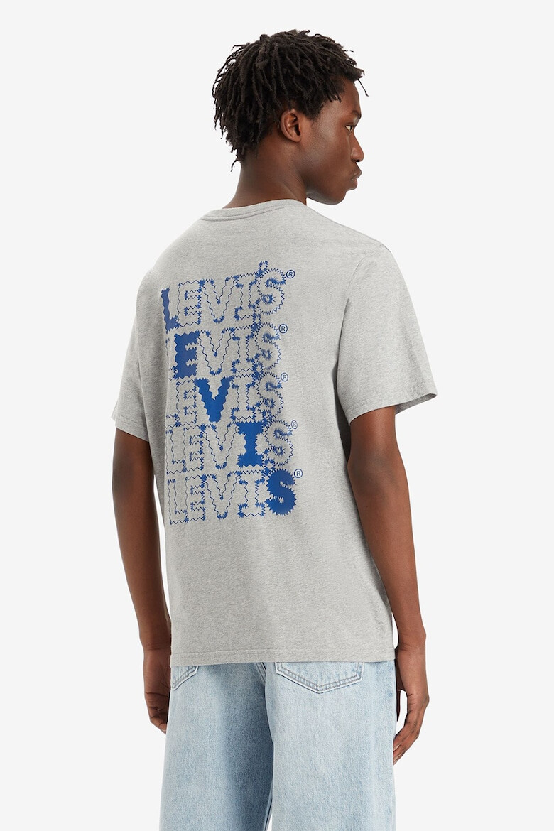 Levis Тениска с лого и овално деколте - Pepit.bg