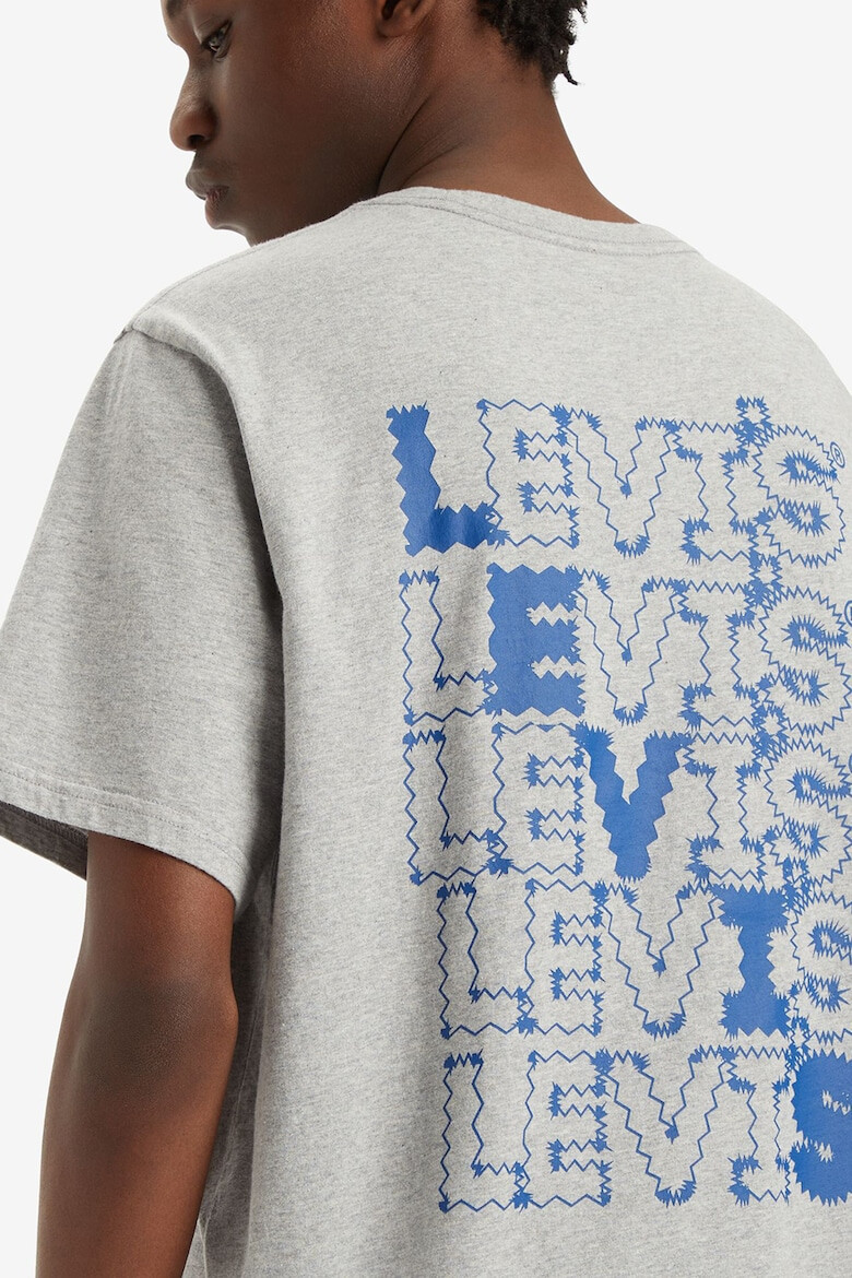 Levis Тениска с лого и овално деколте - Pepit.bg