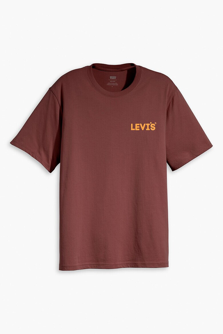 Levis Тениска с лого и овално деколте - Pepit.bg