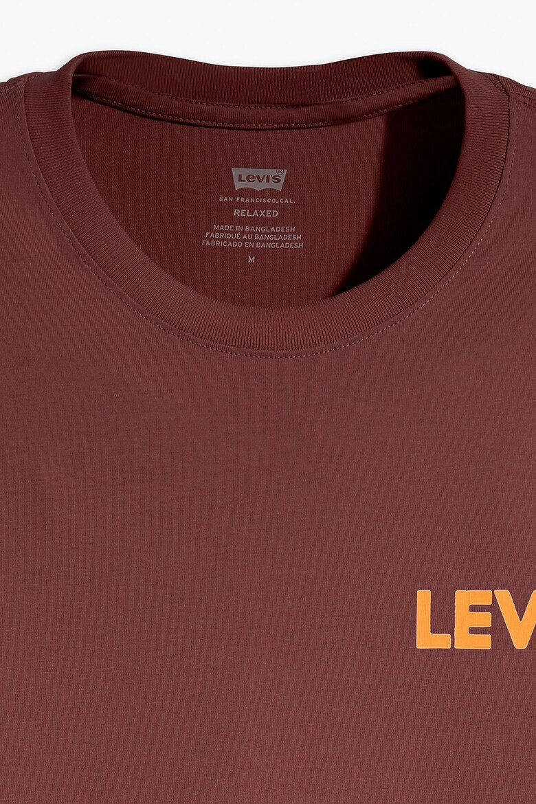 Levis Тениска с лого и овално деколте - Pepit.bg