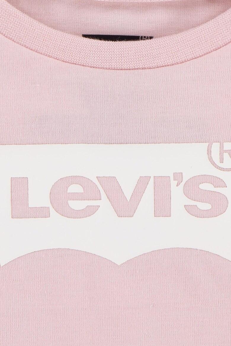 Levis Тениска с лого и овално деколте - Pepit.bg