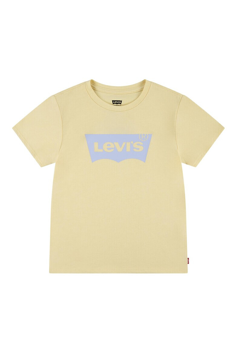 Levis Тениска с лого и овално деколте - Pepit.bg