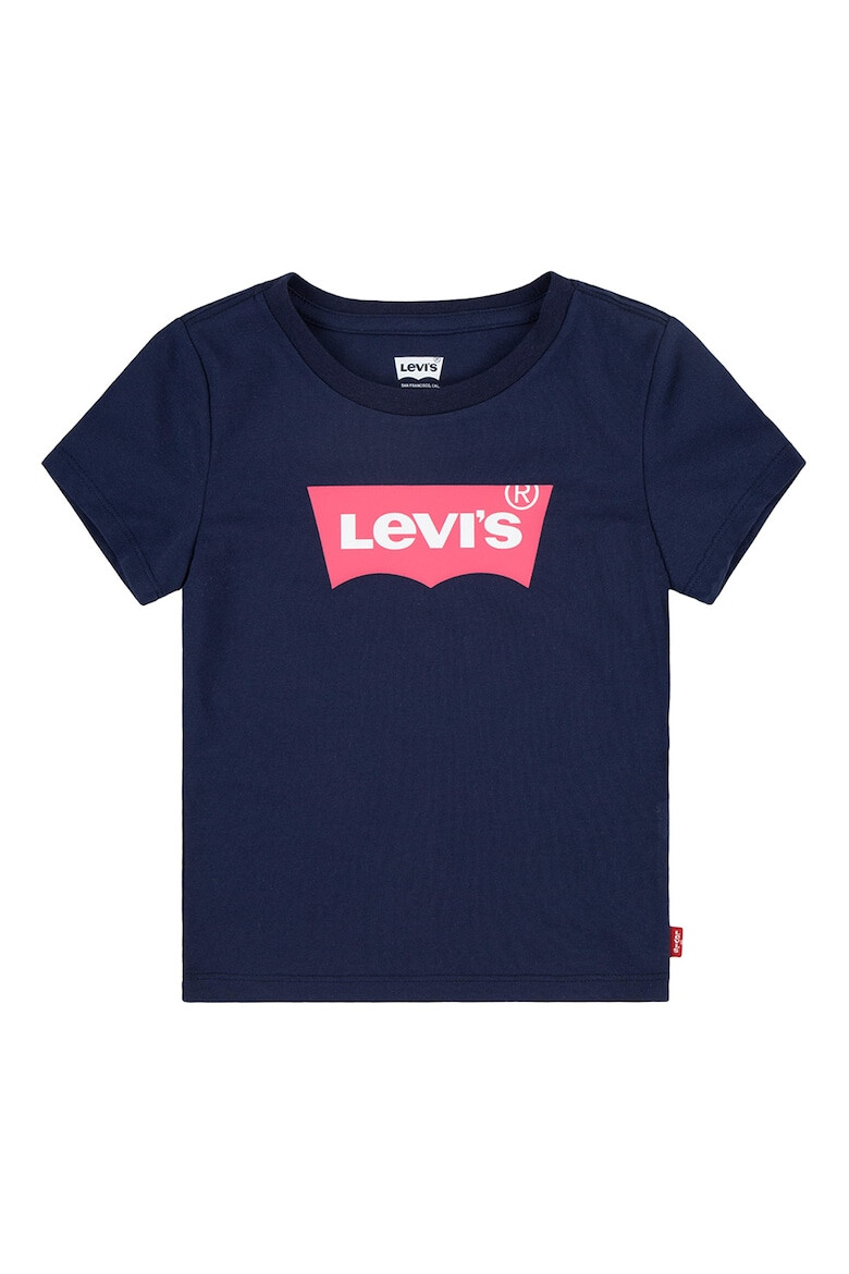 Levis Тениска с лого и овално деколте - Pepit.bg
