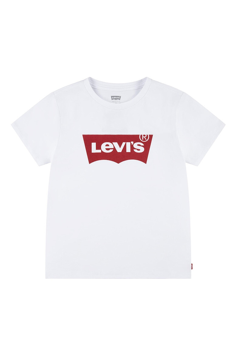 Levis Тениска с лого и овално деколте - Pepit.bg