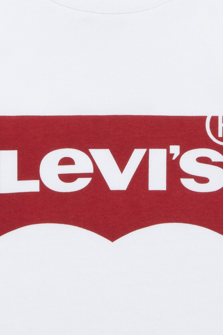 Levis Тениска с лого и овално деколте - Pepit.bg