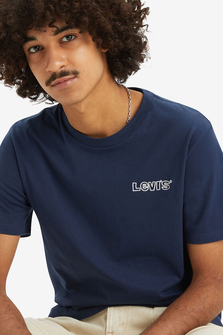Levis Тениска от памук с овално деколте - Pepit.bg