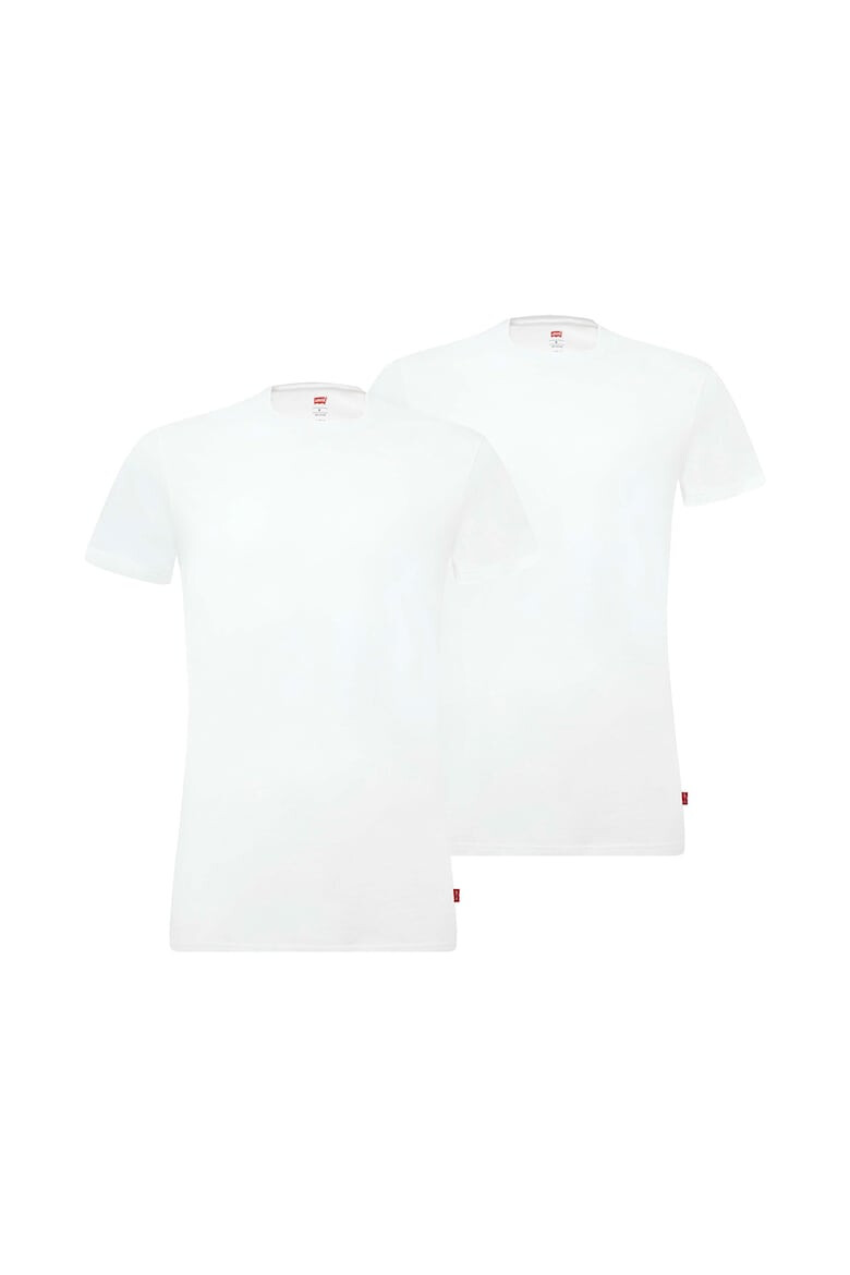 Levis Тениска с овално деколте - 4 броя - Бял/Черен - Pepit.bg