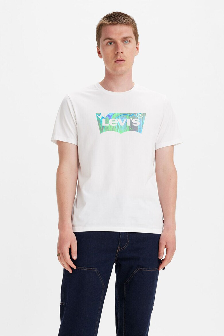 Levis Тениска с овално деколте и джоб - Pepit.bg