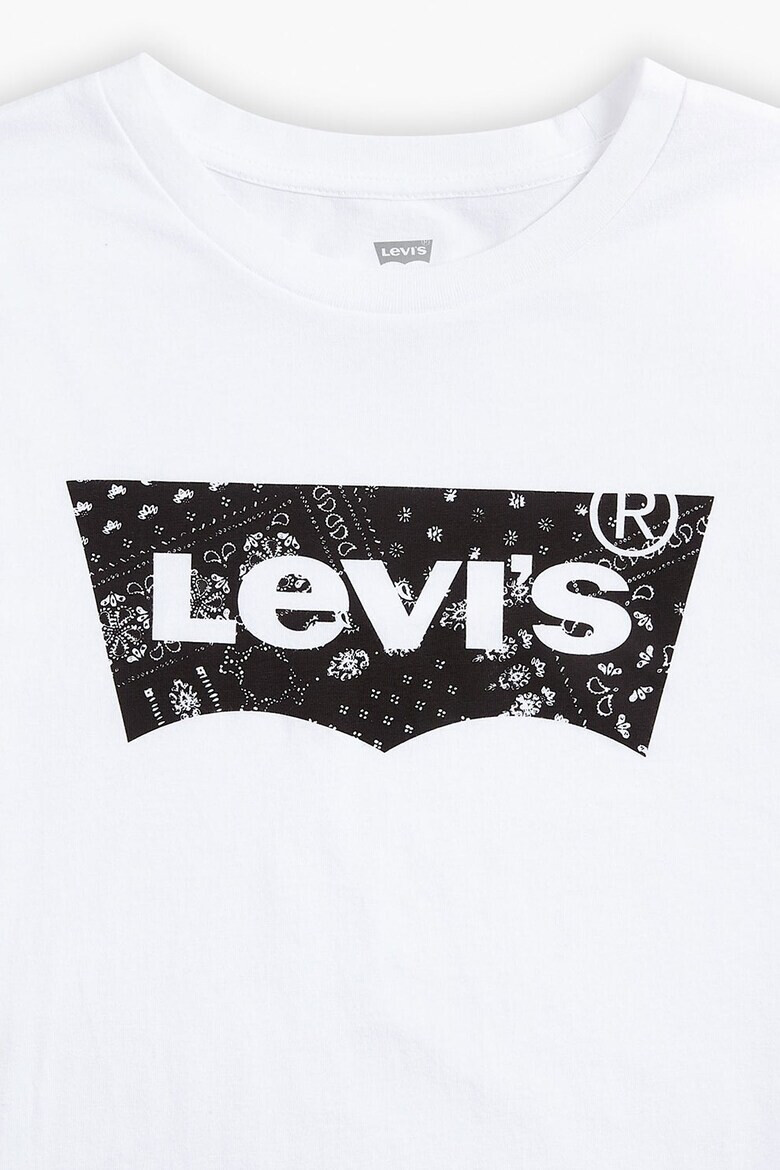 Levis Тениска с овално деколте и джоб - Pepit.bg