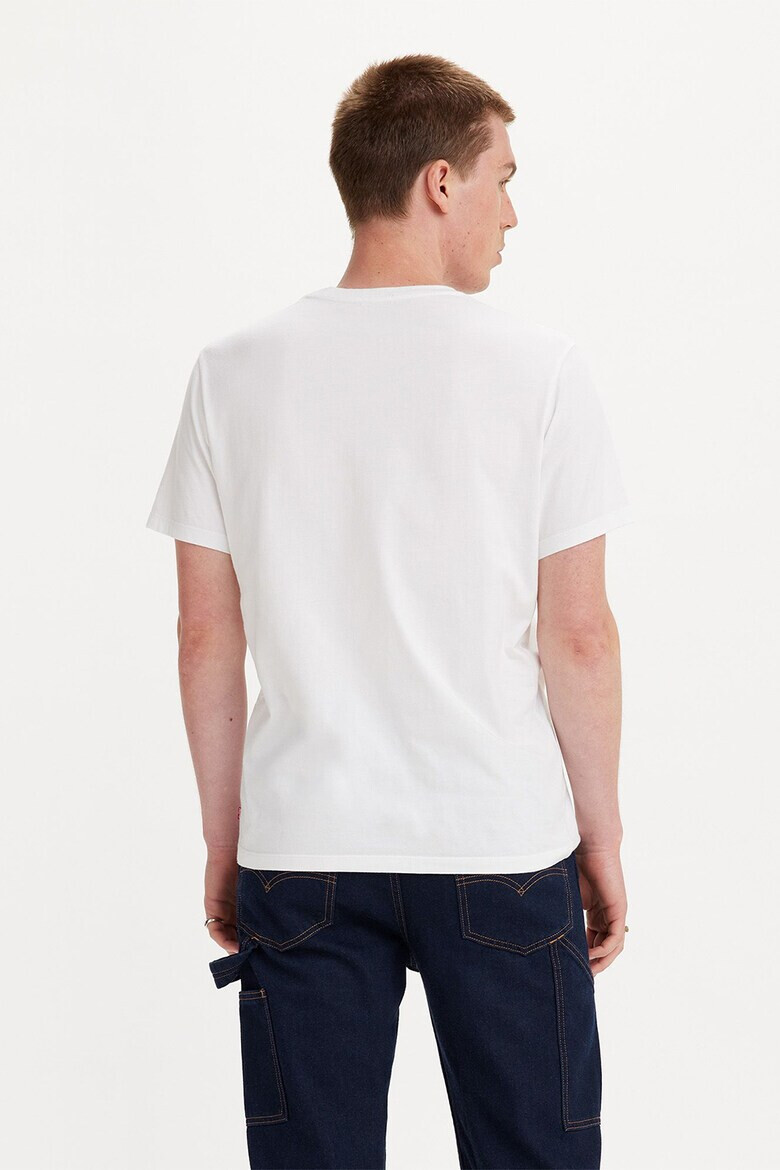Levis Тениска с овално деколте и лого - Pepit.bg