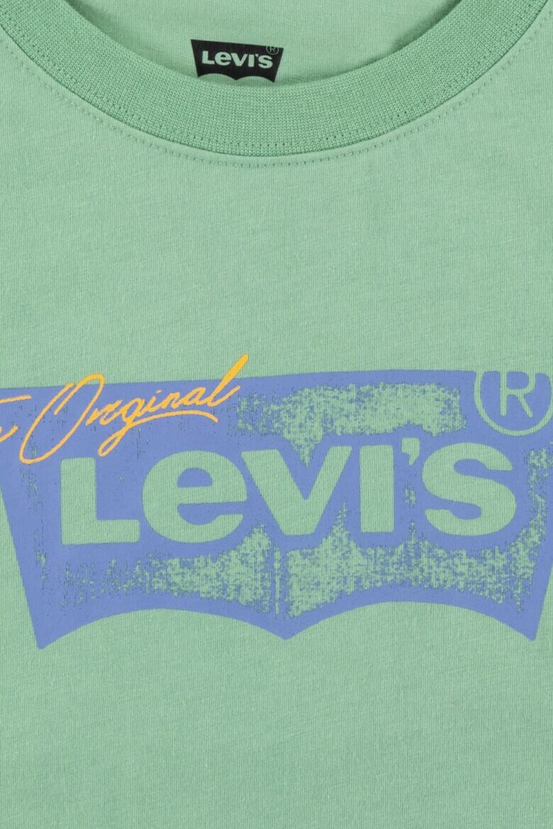 Levi's Тениска с овално деколте и лого - Pepit.bg