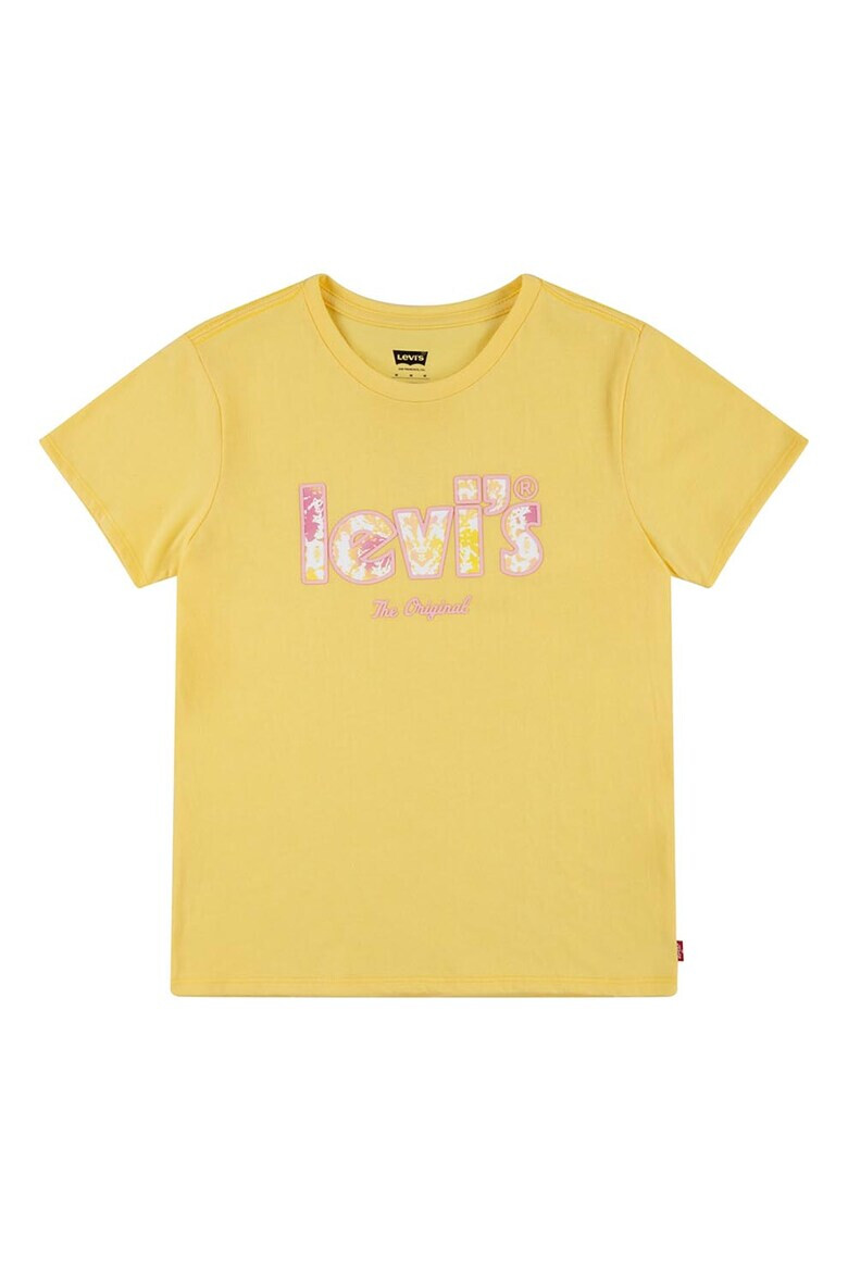 Levi's Тениска с овално деколте и лого - Pepit.bg