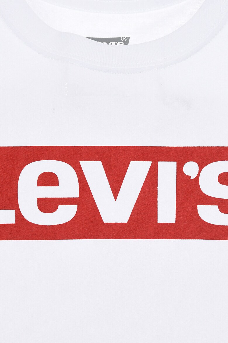 Levi's Тениска с овално деколте и лого - Pepit.bg