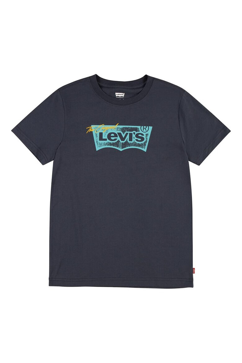 Levis Тениска с овално деколте и лого - Pepit.bg