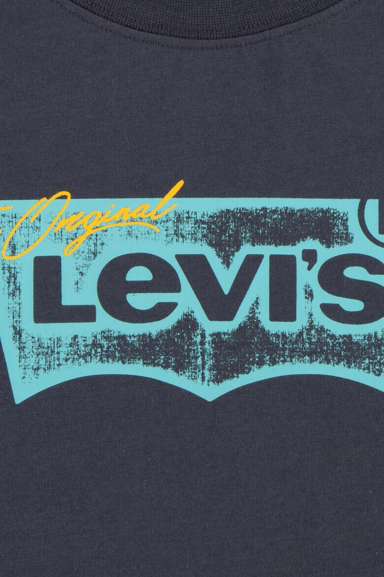 Levis Тениска с овално деколте и лого - Pepit.bg