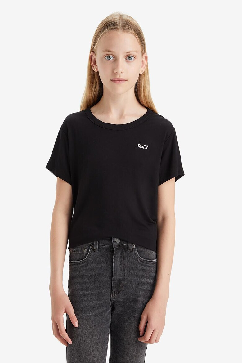 Levis Тениска с овално деколте и лого - Pepit.bg