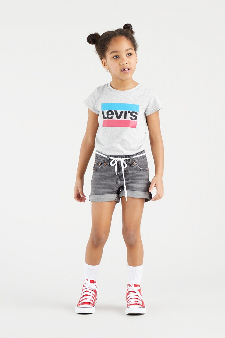 Levi's Тениска с овално деколте и лого - Pepit.bg