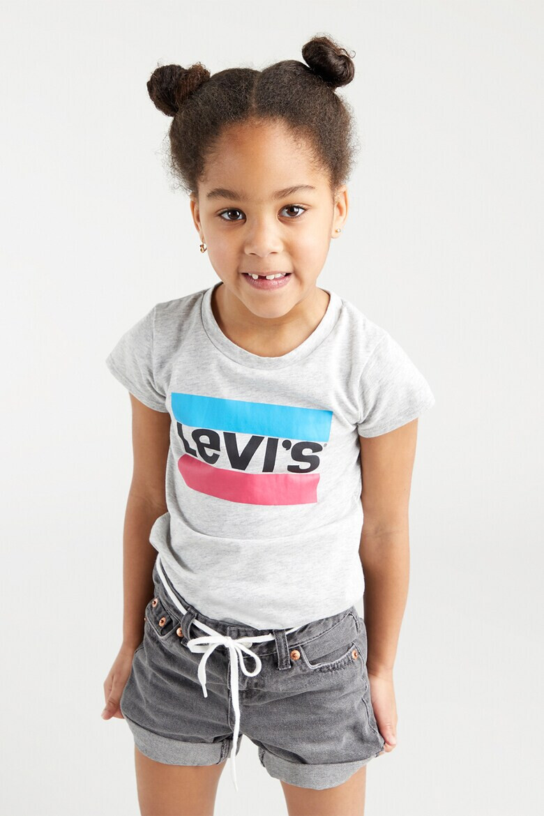 Levi's Тениска с овално деколте и лого - Pepit.bg