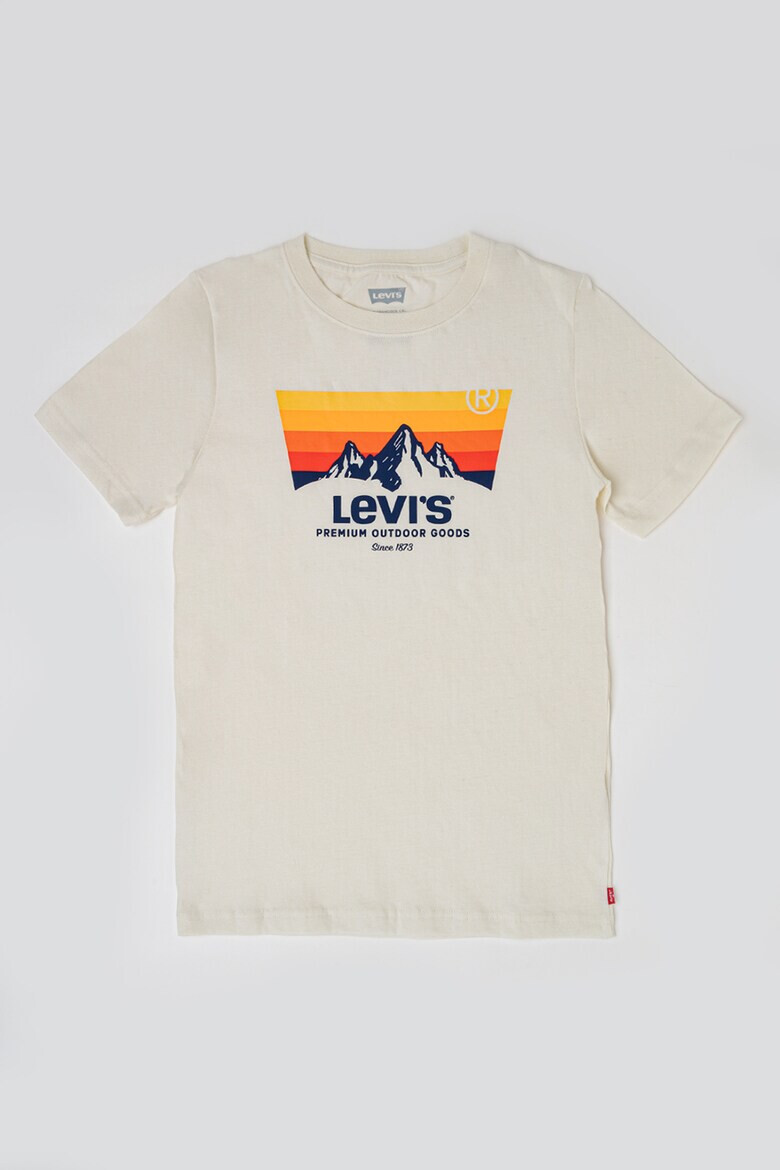 Levis Тениска с овално деколте и лого - Pepit.bg