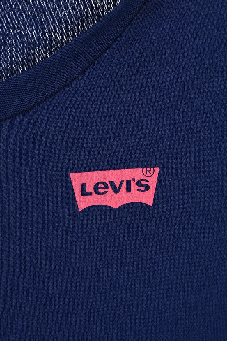 Levi's Тениска с овално деколте и лого - Pepit.bg