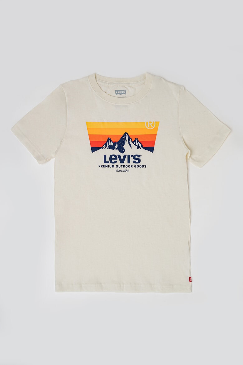 Levi's Тениска с овално деколте и лого - Pepit.bg