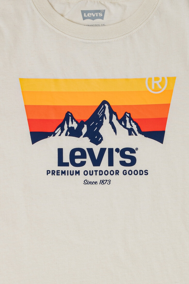 Levi's Тениска с овално деколте и лого - Pepit.bg