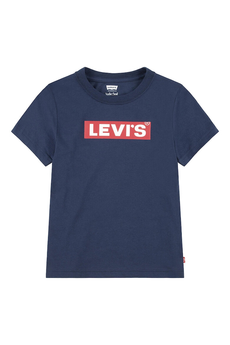 Levi's Тениска с овално деколте и лого - Pepit.bg