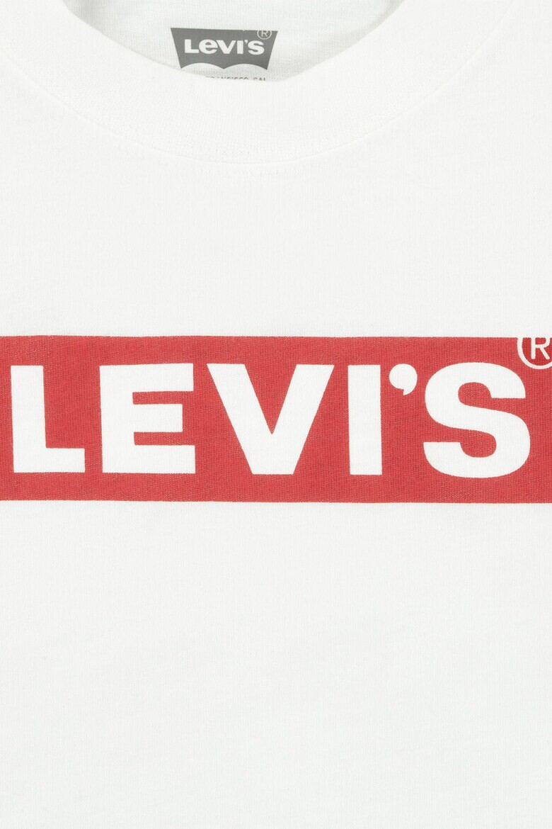 Levi's Тениска с овално деколте и лого - Pepit.bg