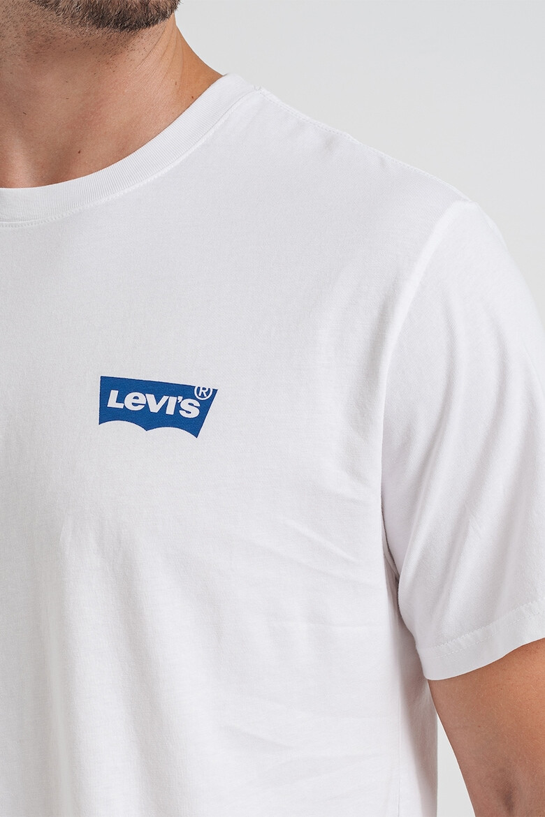 Levis Тениска с овално деколте и лого - Pepit.bg