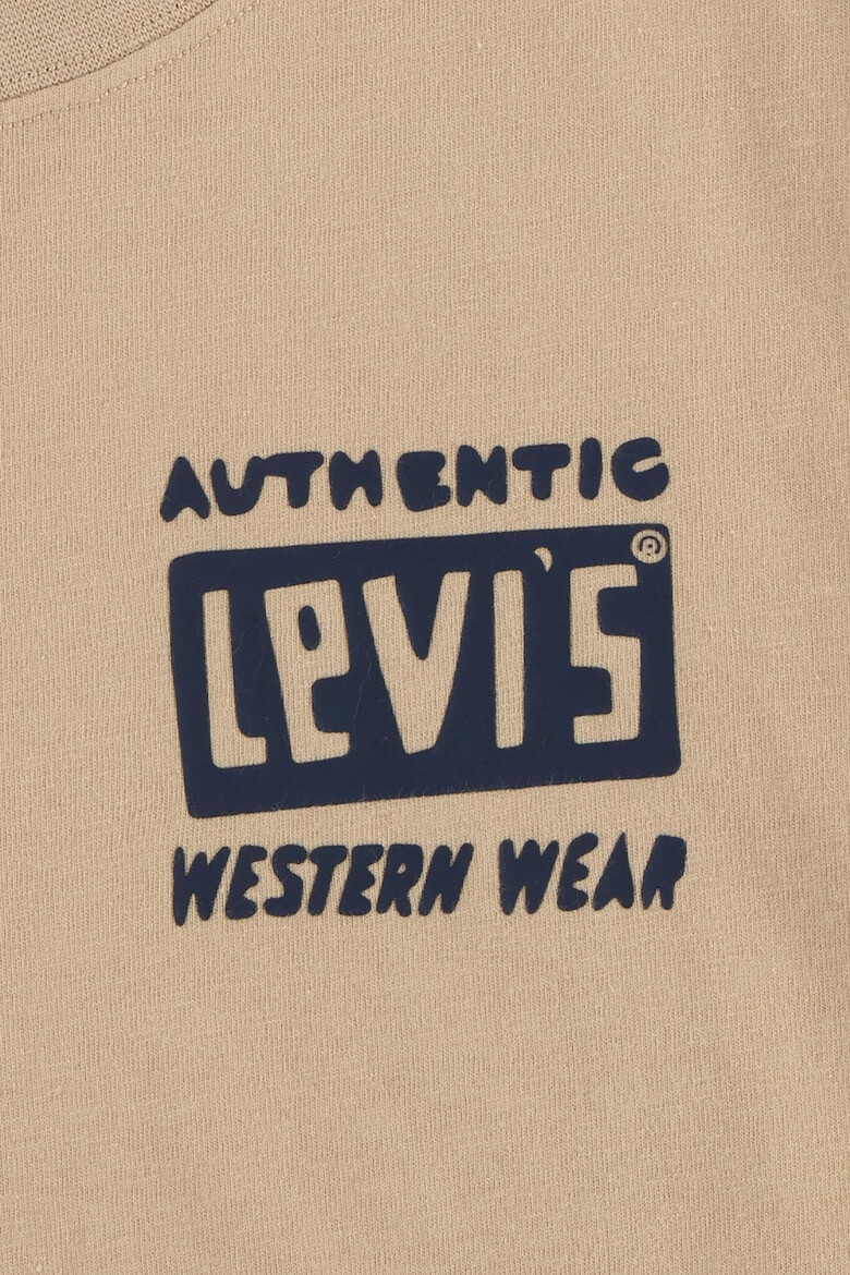 Levis Тениска с овално деколте и лого - Pepit.bg