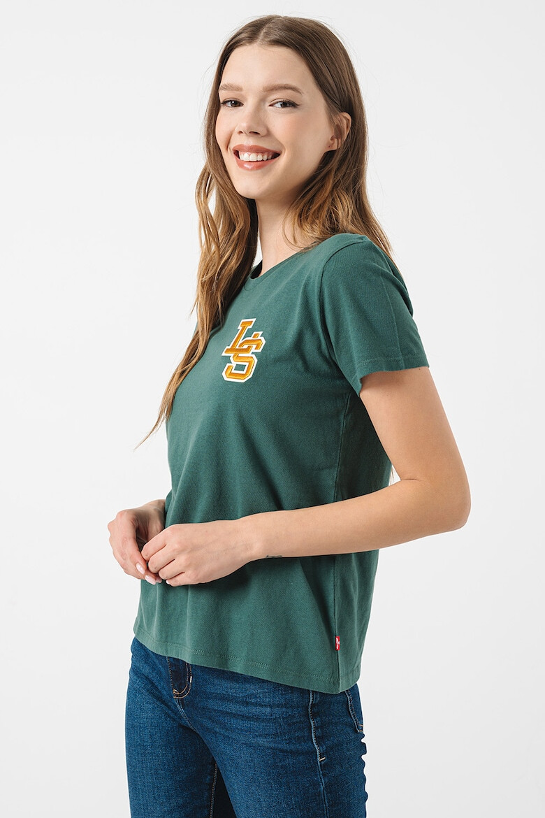 Levis Тениска с овално деколте и лого - Pepit.bg