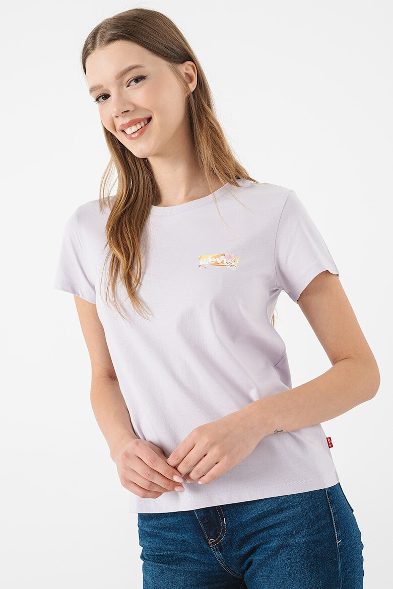 Levi's Тениска с овално деколте и лого - Pepit.bg
